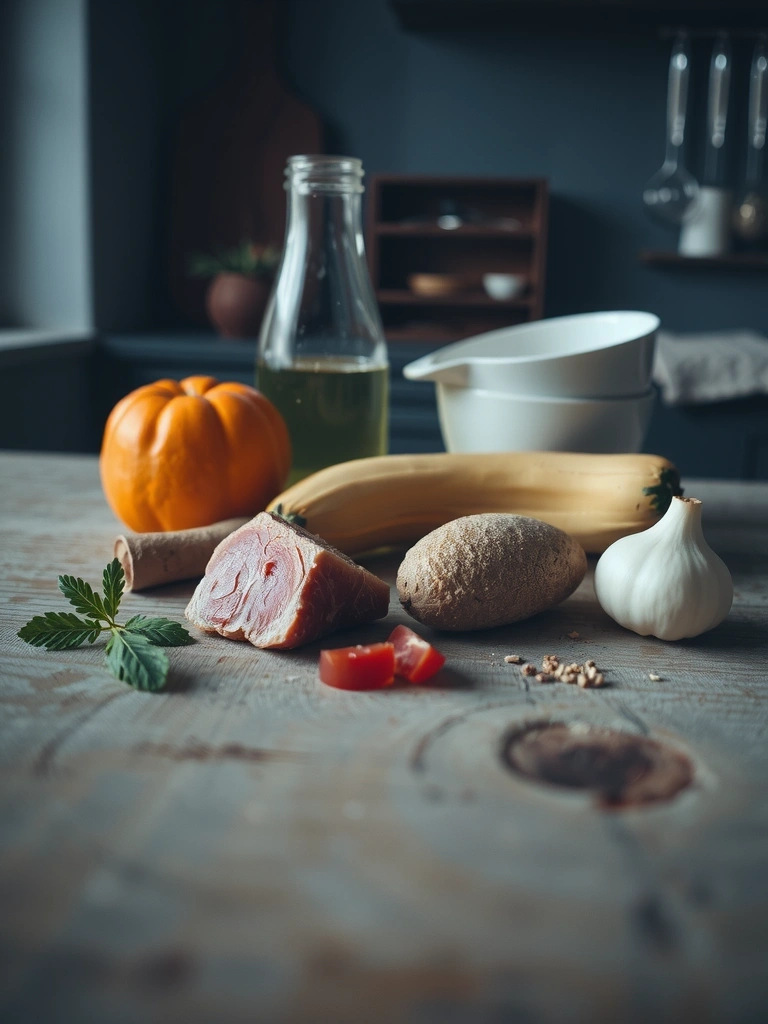 Natürliche Zutaten in der Testküche